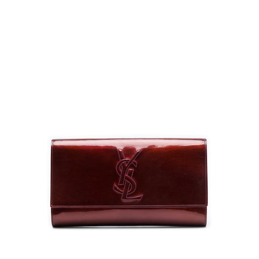 Large Patent Belle De Jour Clutch - Image 1