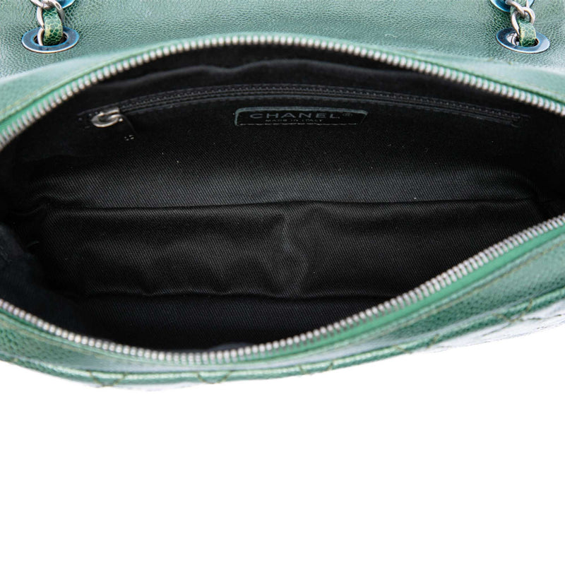 Medium Quilted Caviar Easy Flap - Image 5