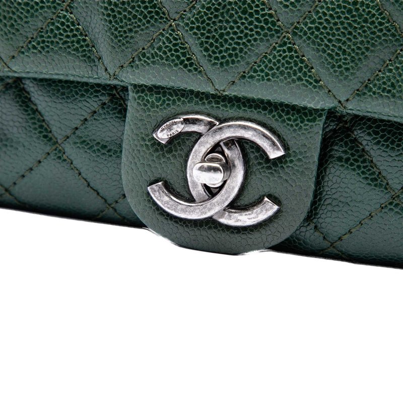 Medium Quilted Caviar Easy Flap - Image 6