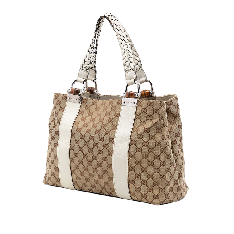 Medium GG Canvas Bamboo Libeccio Tote - Image 2