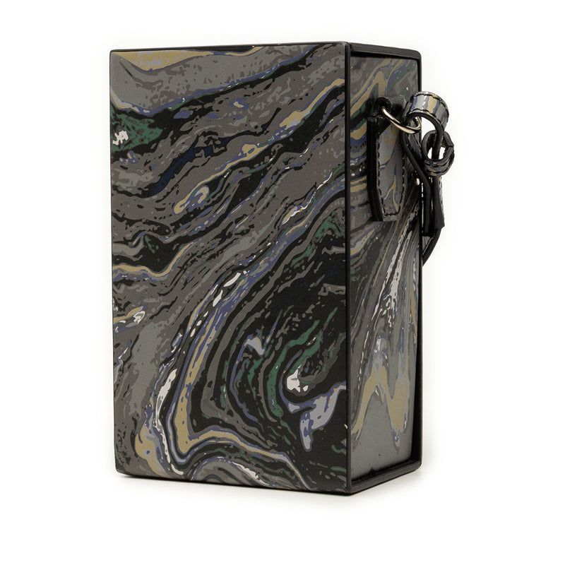 Smooth Calfskin Marble Print Vertical Box Crossbody - Image 2