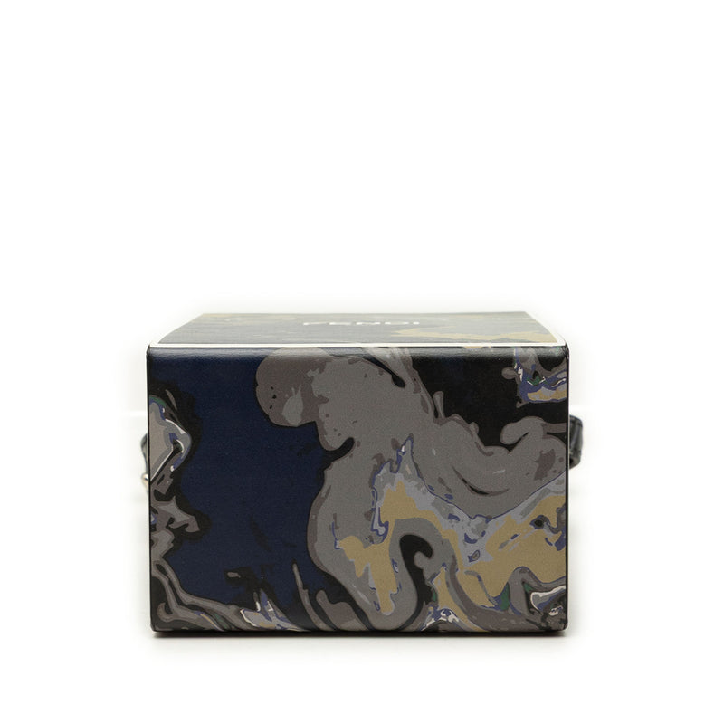 Smooth Calfskin Marble Print Vertical Box Crossbody - Image 3