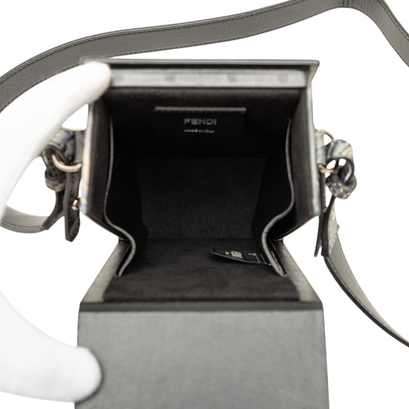 Smooth Calfskin Marble Print Vertical Box Crossbody - Image 4