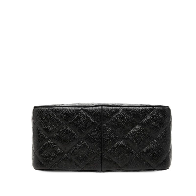 CC Quilted Caviar Carved Buckle Box Bag - Image 3