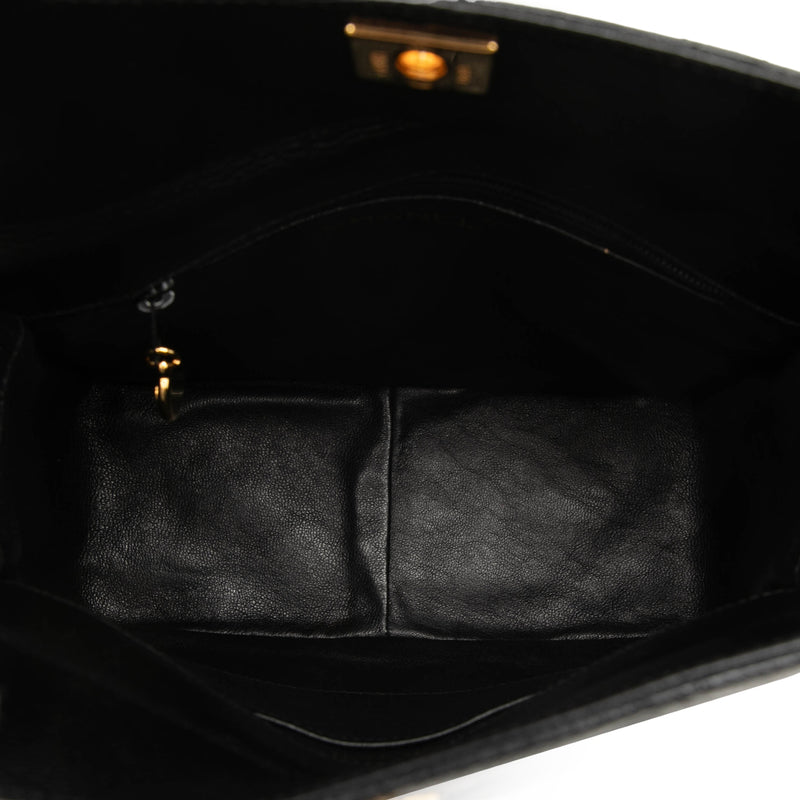 CC Quilted Caviar Carved Buckle Box Bag - Image 4