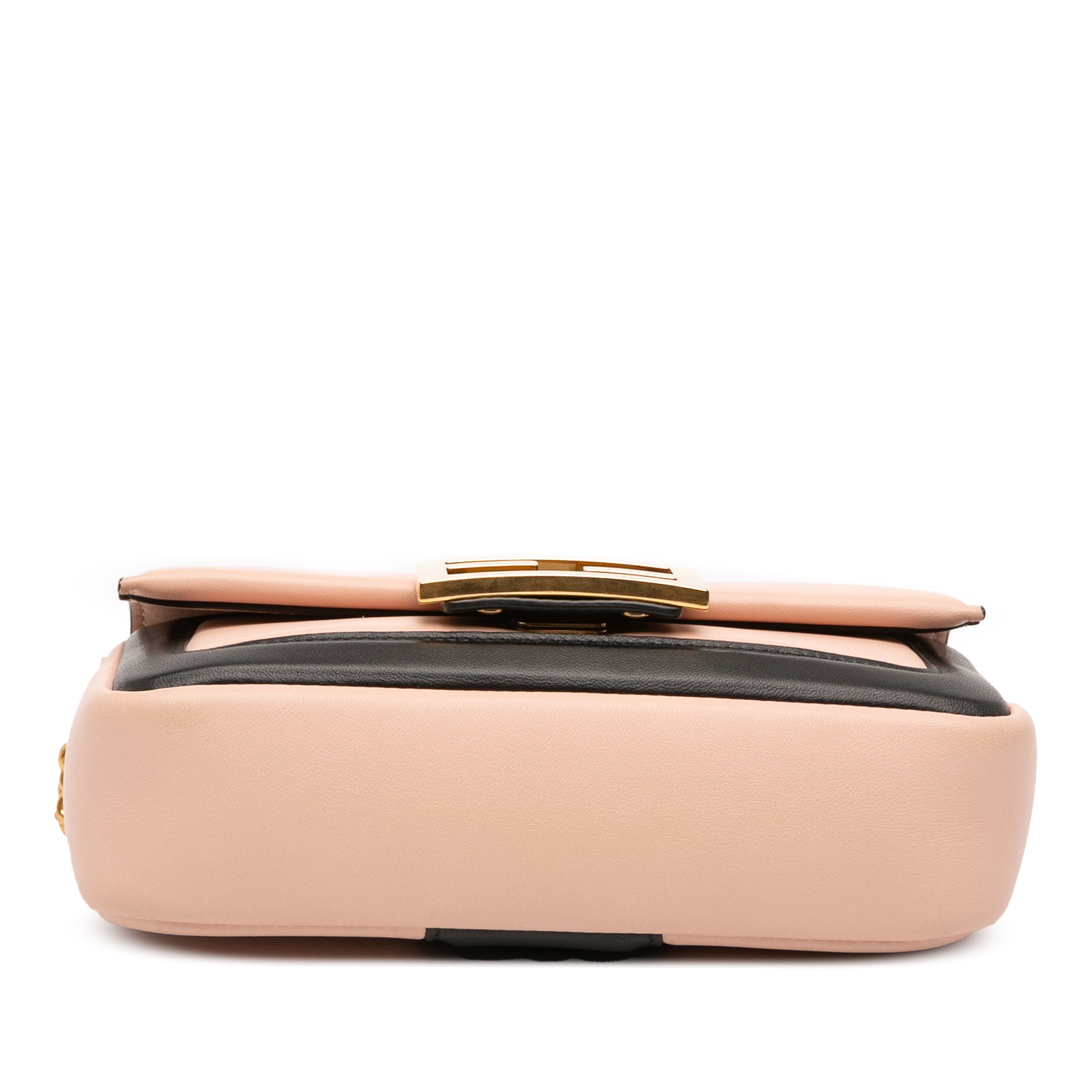 Mini Bicolor Nappa Apolo Chain Baguette Shoulder Bag - Image 3