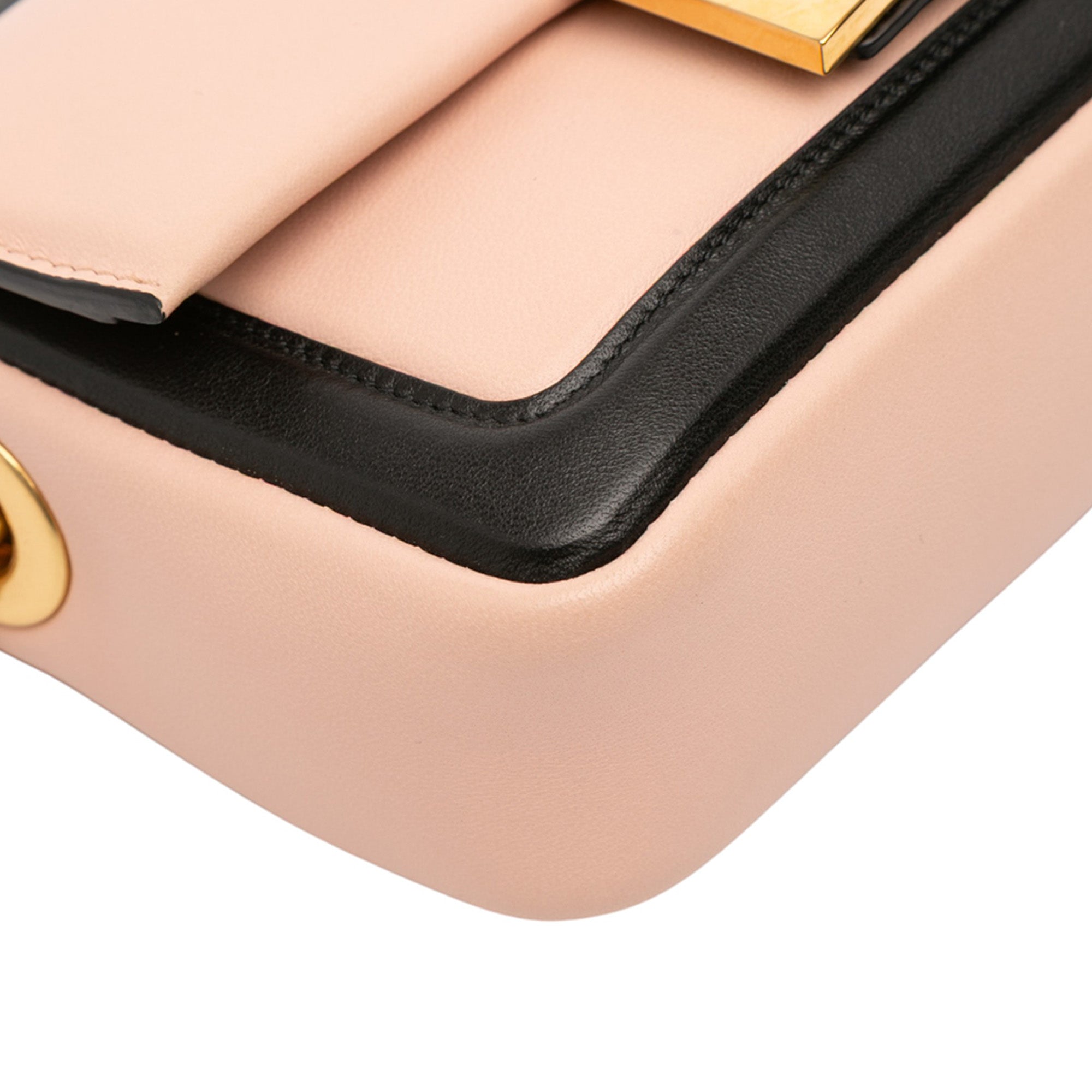 Mini Bicolor Nappa Apolo Chain Baguette Shoulder Bag - Image 7