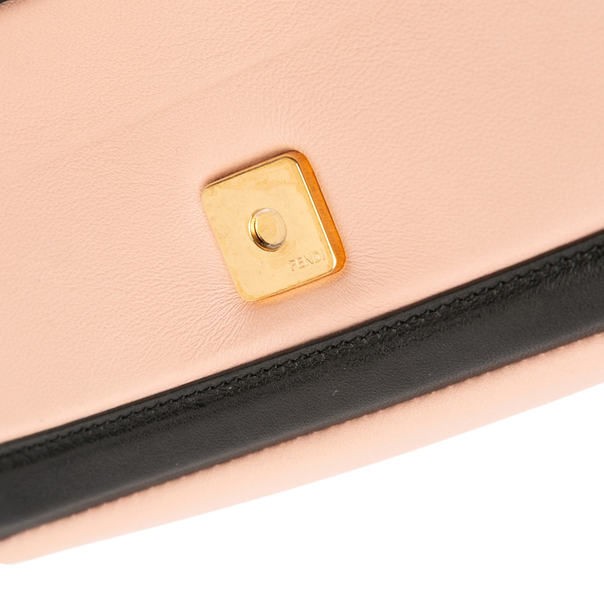 Mini Bicolor Nappa Apolo Chain Baguette Shoulder Bag - Image 8