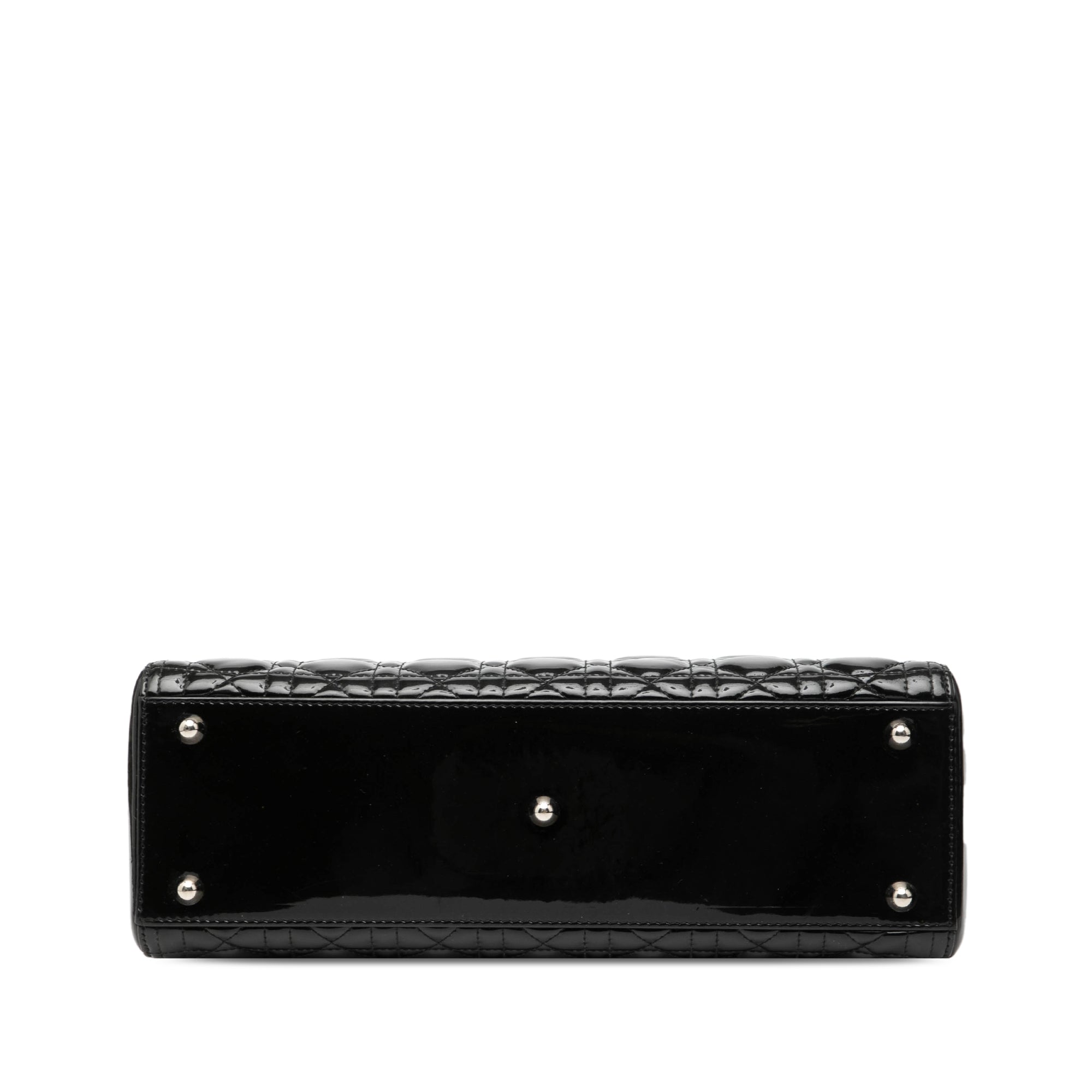 Large Patent Cannage Lady Dior - Image 3