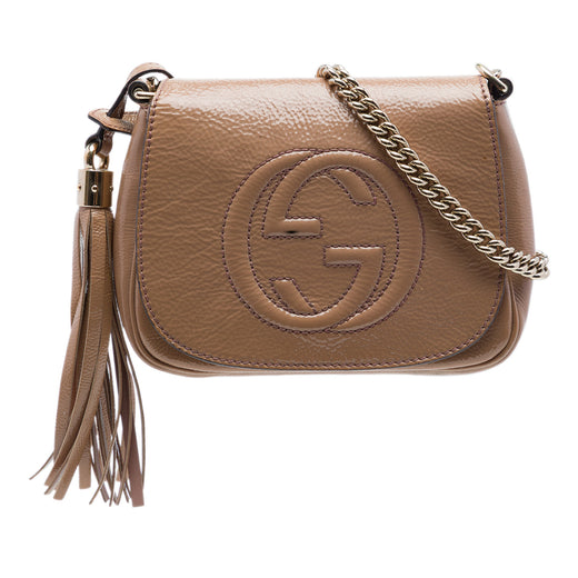Small Patent Soho Chain Flap Crossbody - Image 1
