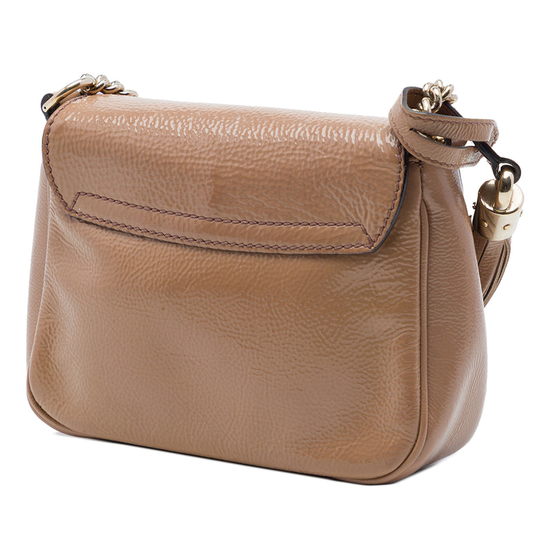 Small Patent Soho Chain Flap Crossbody - Image 2