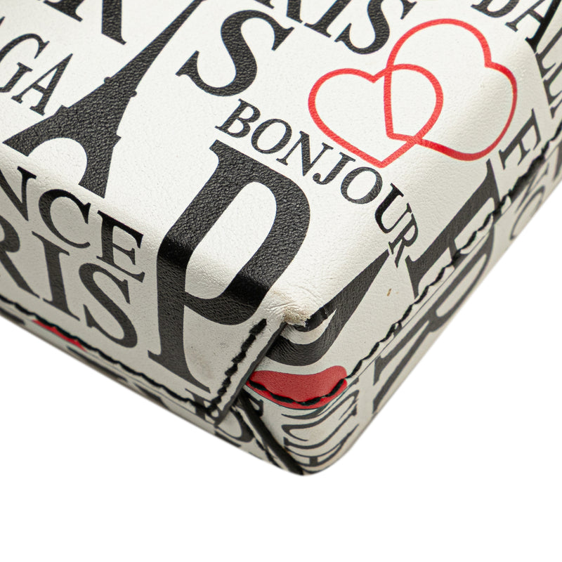 Mini Calfskin Bonjour Paris Shopping Phone Holder - Image 7