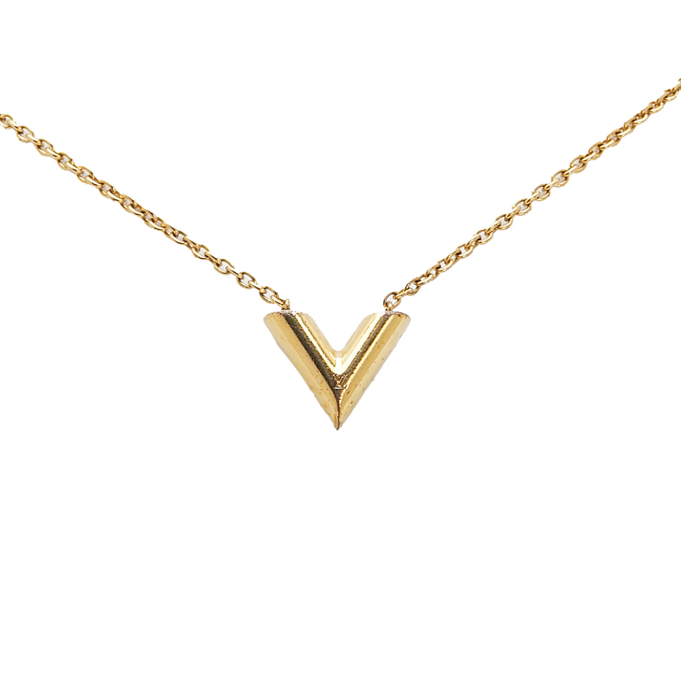 Gold Plated Essential V Necklace - Image 1