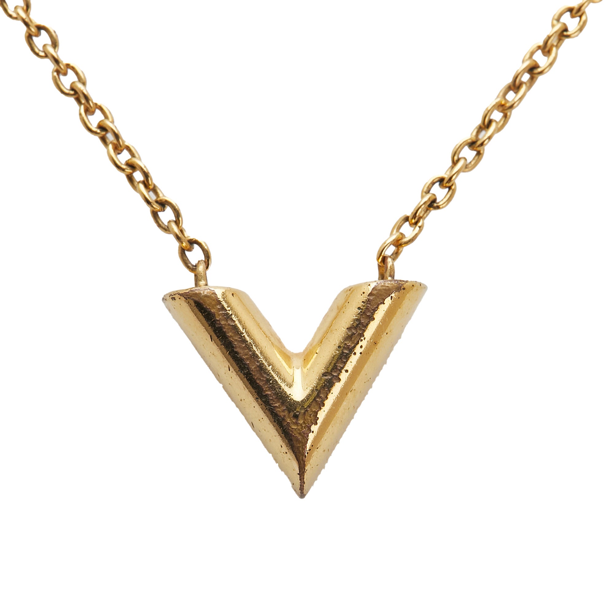 Gold Plated Essential V Necklace - Image 2