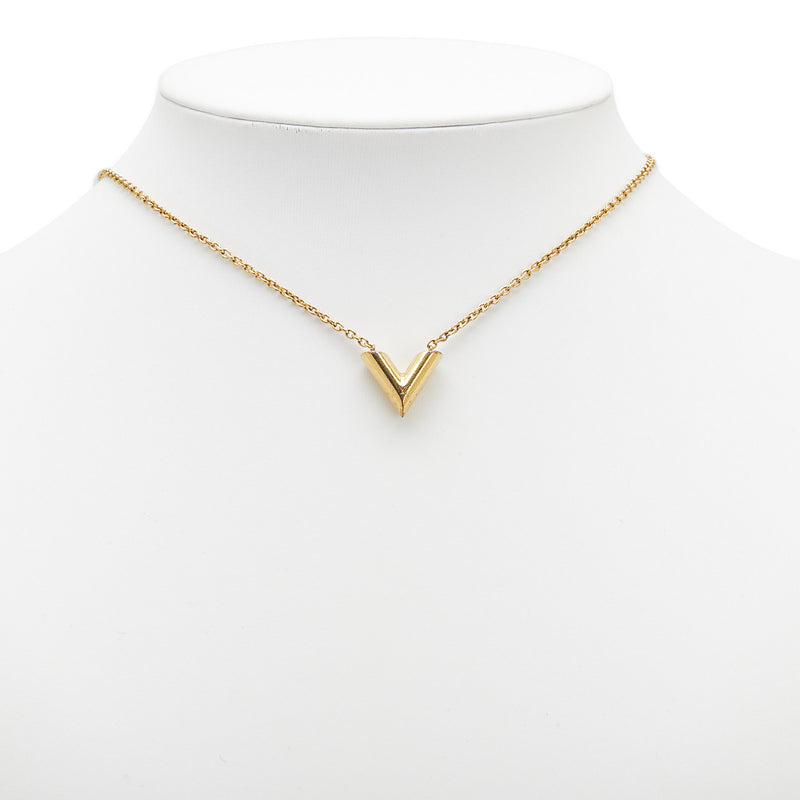 Gold Plated Essential V Necklace - Image 6