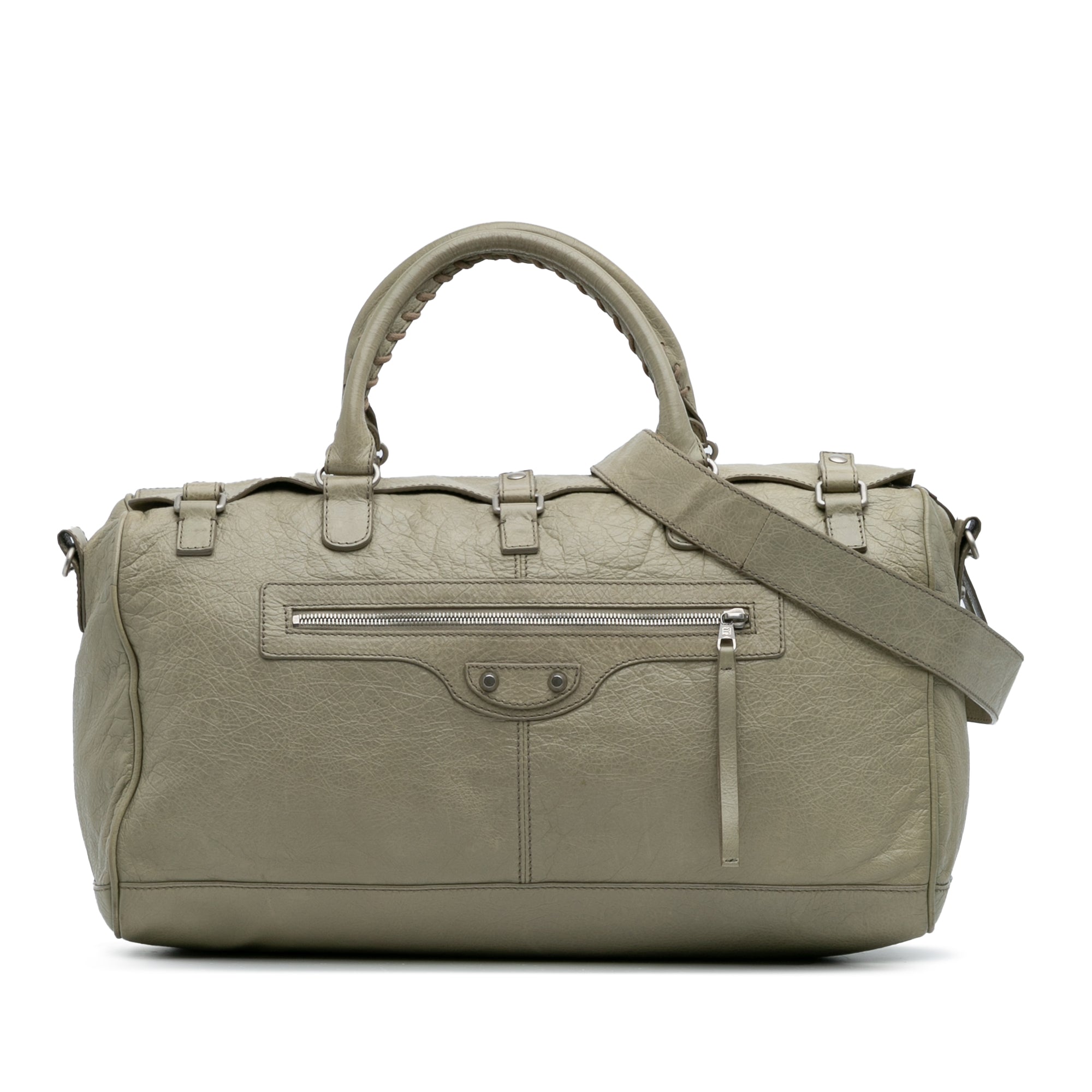 Small Lambskin Motocross Classic Squash Duffle Bag - Image 1
