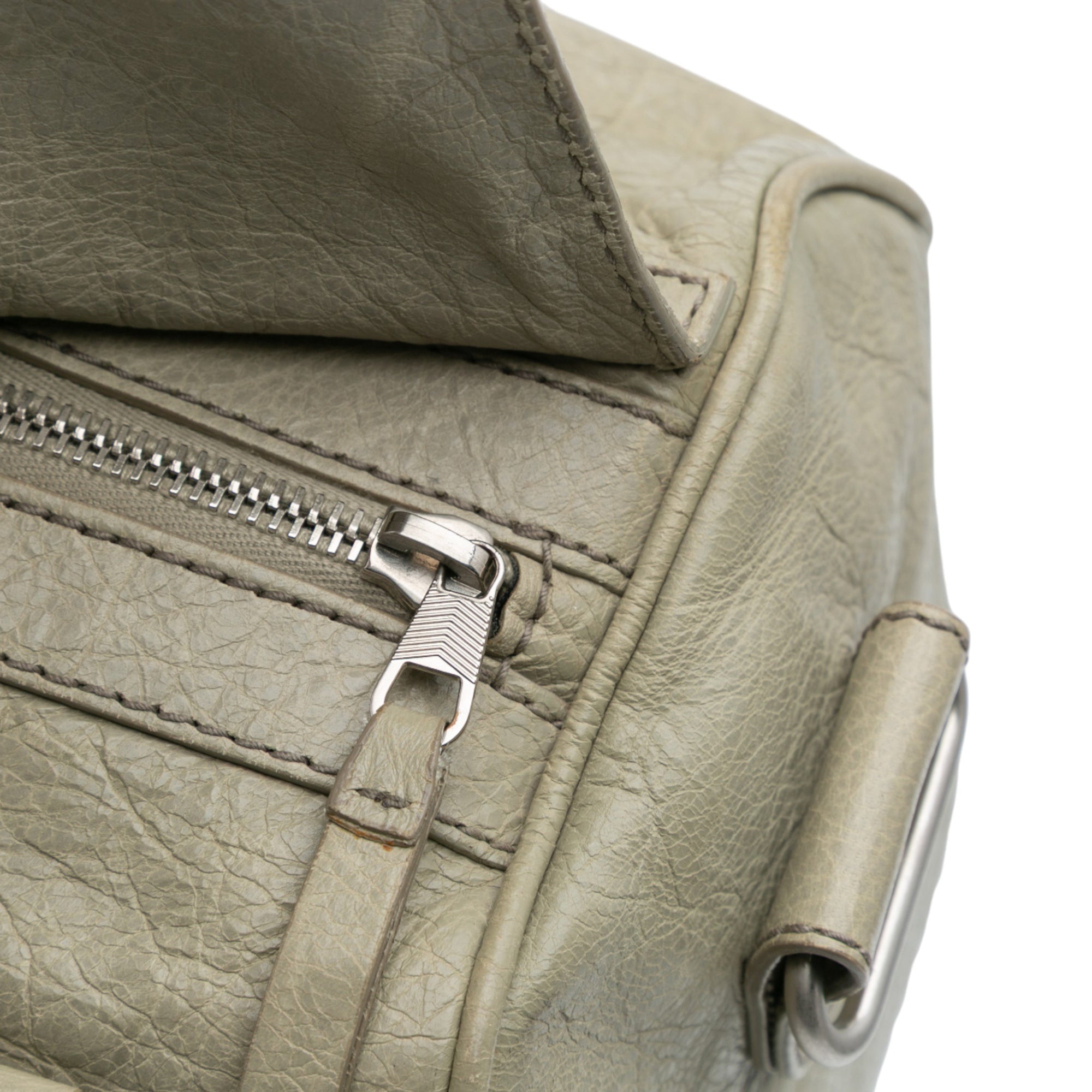 Small Lambskin Motocross Classic Squash Duffle Bag - Image 9