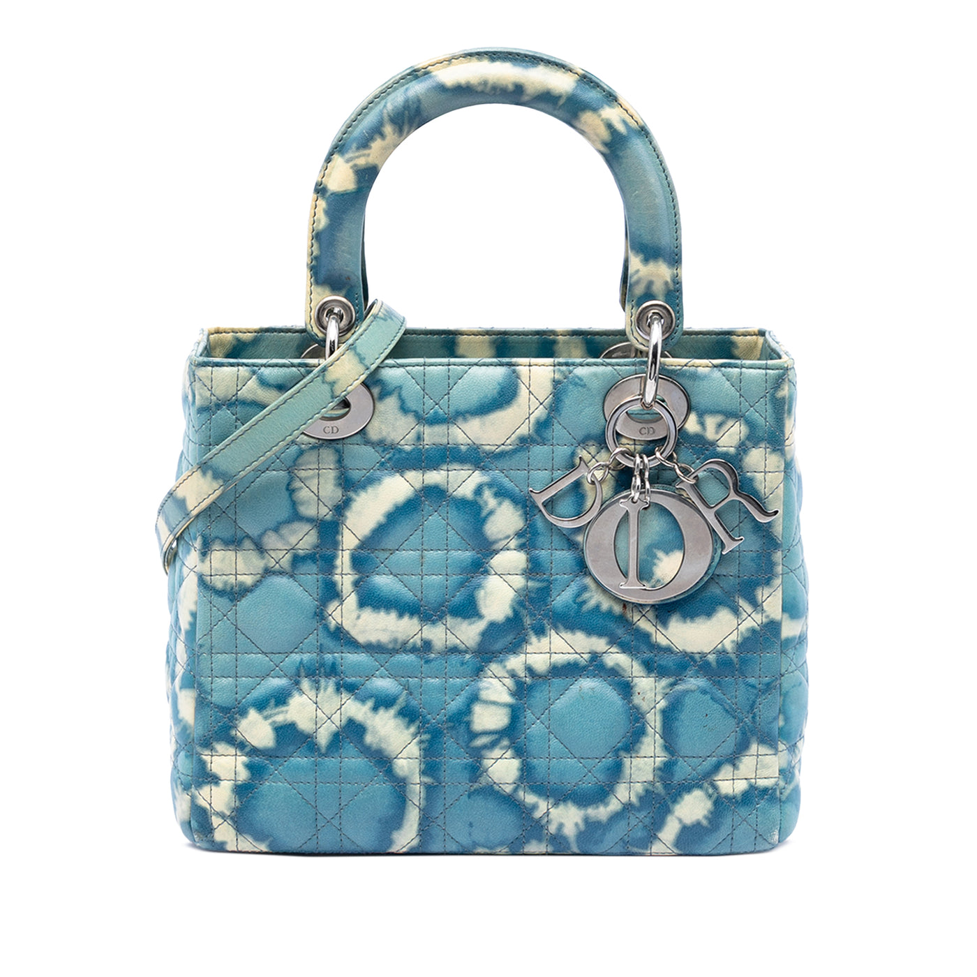 Medium Calfskin Tie Dye Print Lady Dior - Image 1
