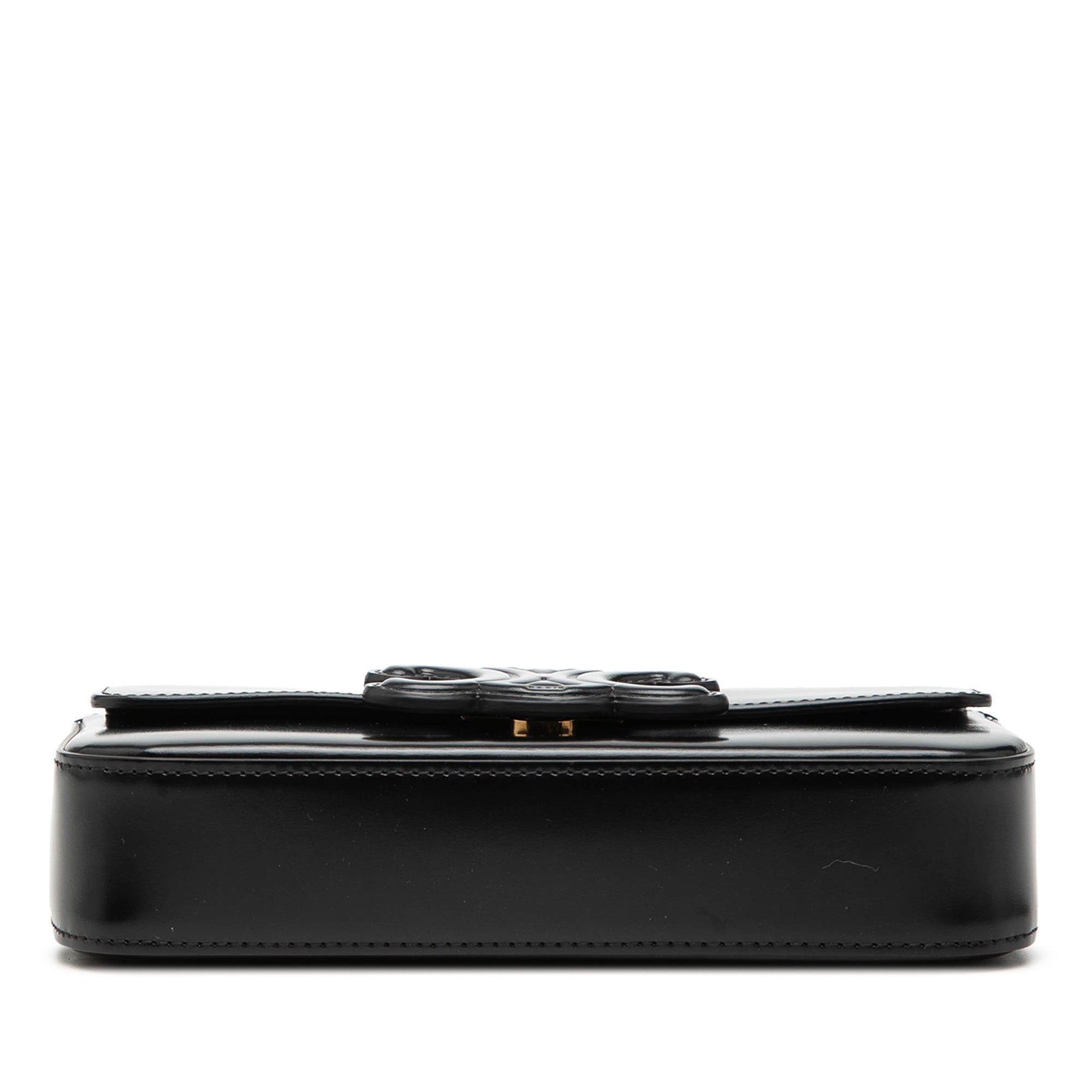 Smooth Calfskin Cuir Triomphe Chain Shoulder Bag - Image 3