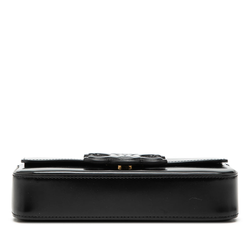 Smooth Calfskin Cuir Triomphe Chain Shoulder Bag - Image 3
