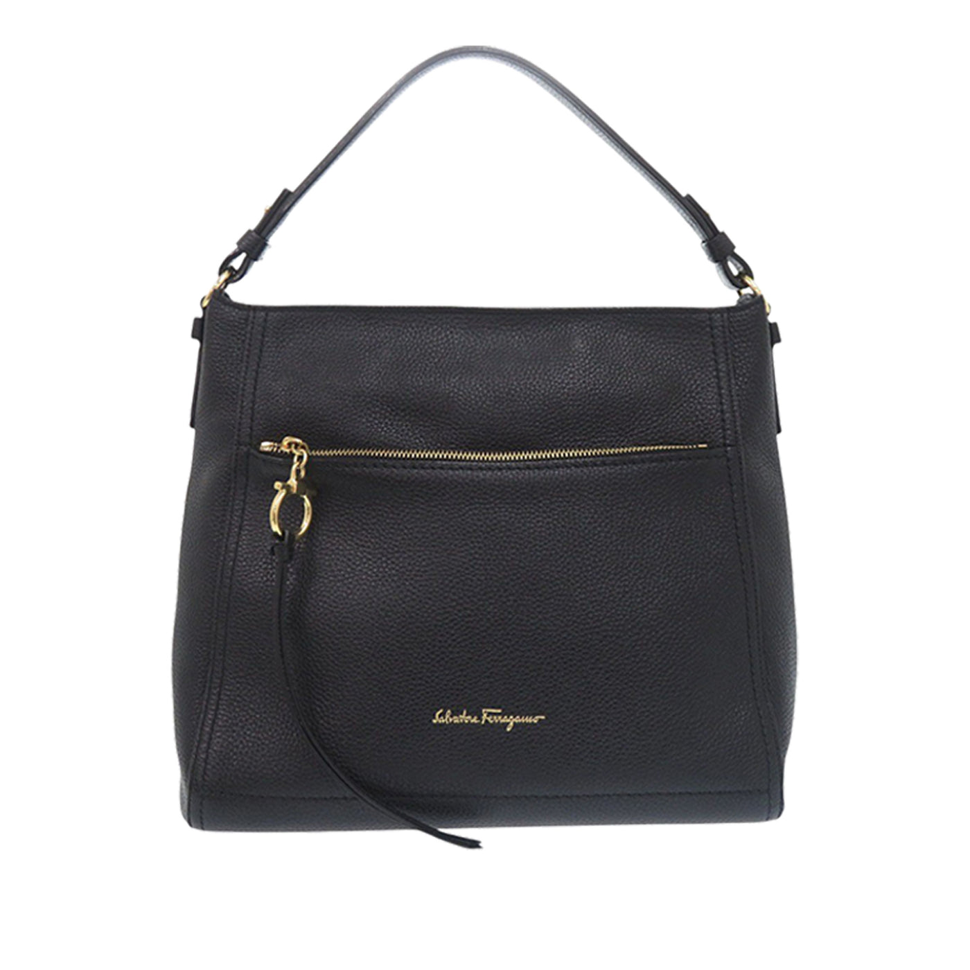 Pebbled Leather Ally Hobo - Image 1