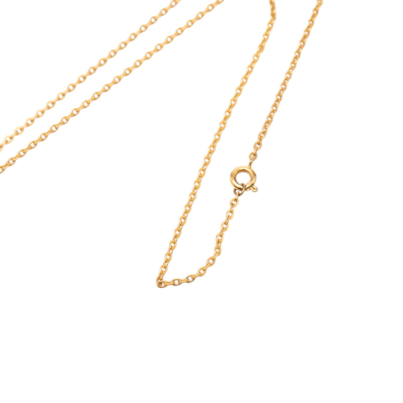 Gold Plated CC Crystal Clover Pendant Necklace - Image 5