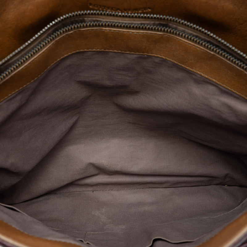 Nappa Intrecciato Club Fume Briefcase - Image 4