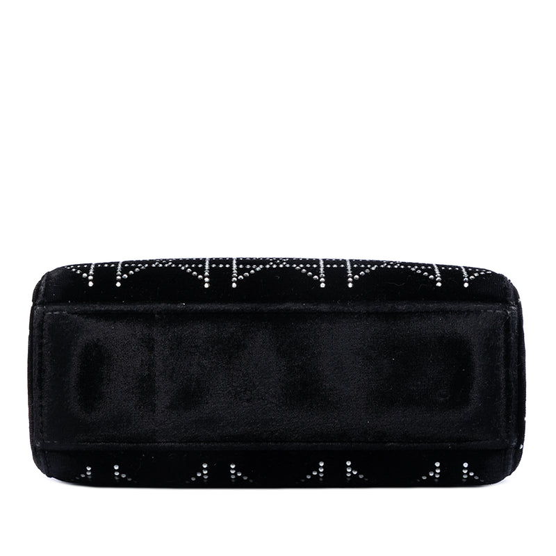 Mini Satin Cannage Crystal Embellished Lady Dior - Image 3