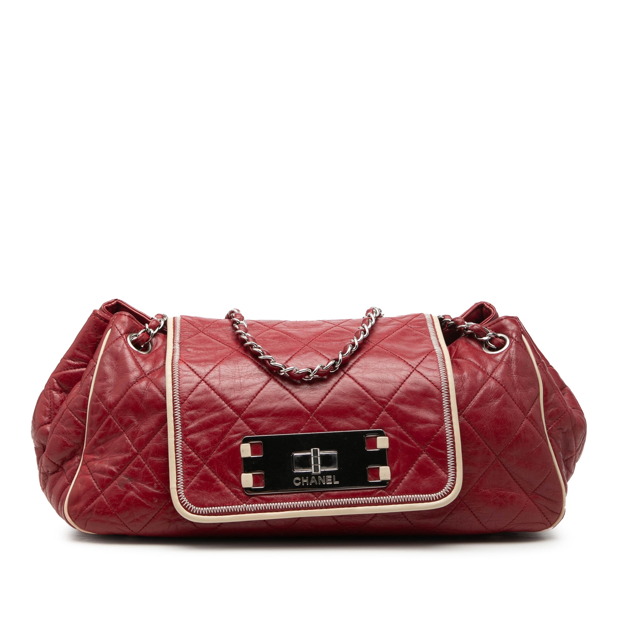 Quilted Aged Calfskin Reissue 2.55 East West Accordion Flap - Image 1