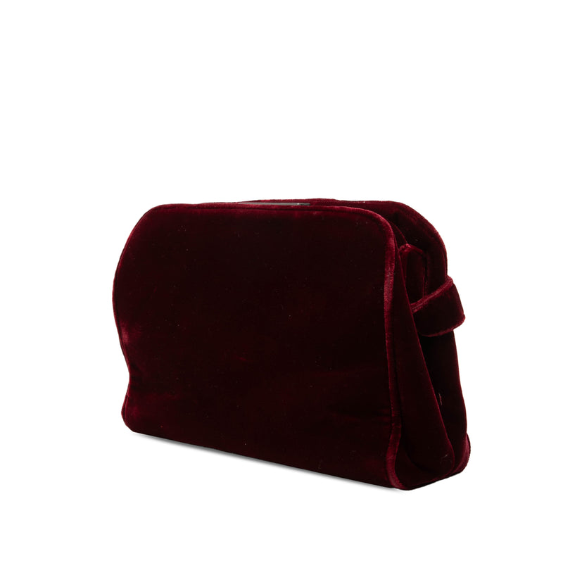 Velvet Frame Clasp Shoulder Bag - Image 2
