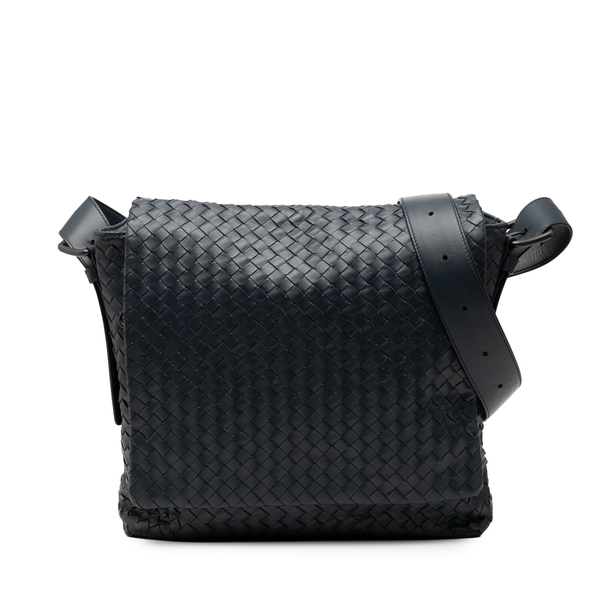 Nappa Intrecciato Flap Crossbody - Image 1