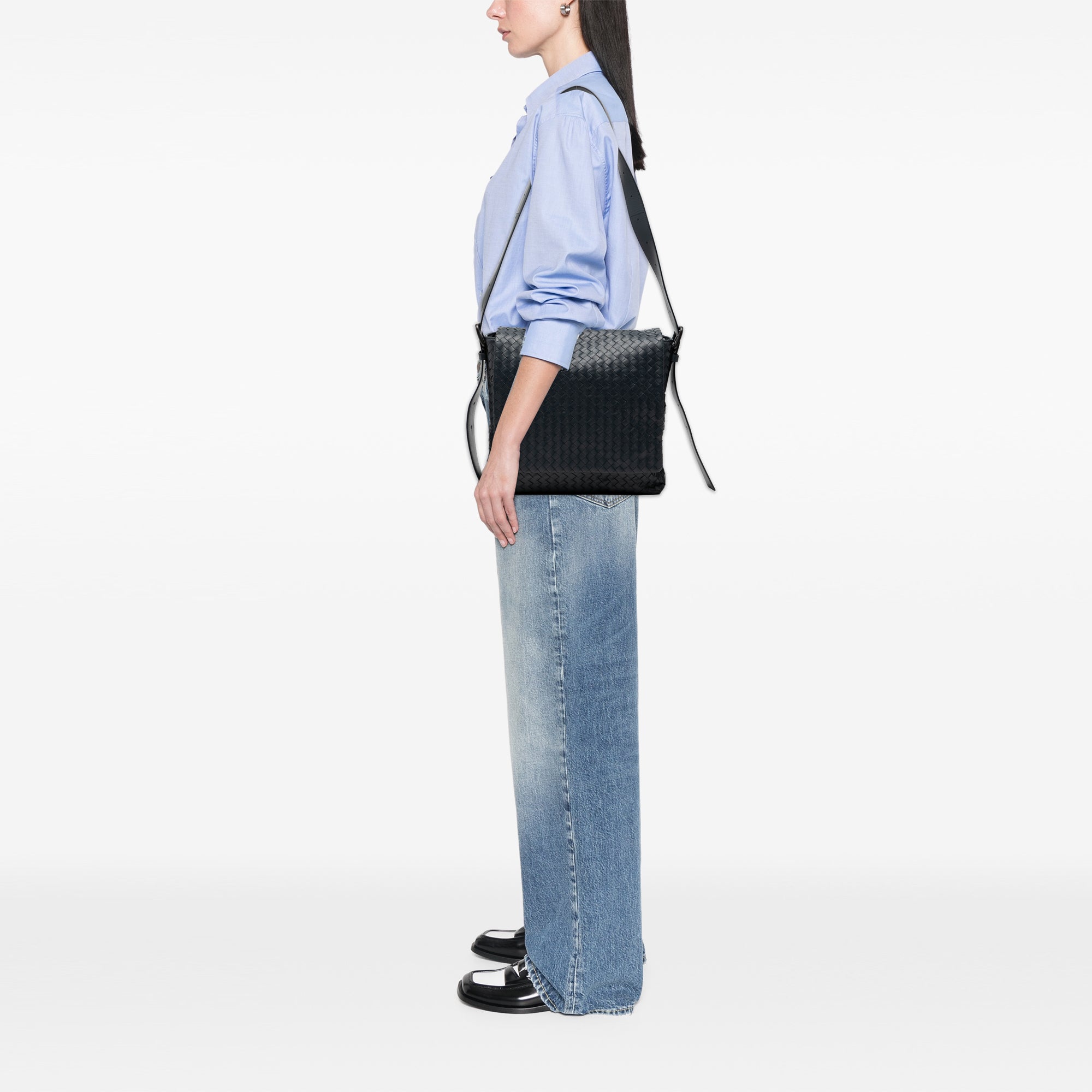 Nappa Intrecciato Flap Crossbody - Image 7