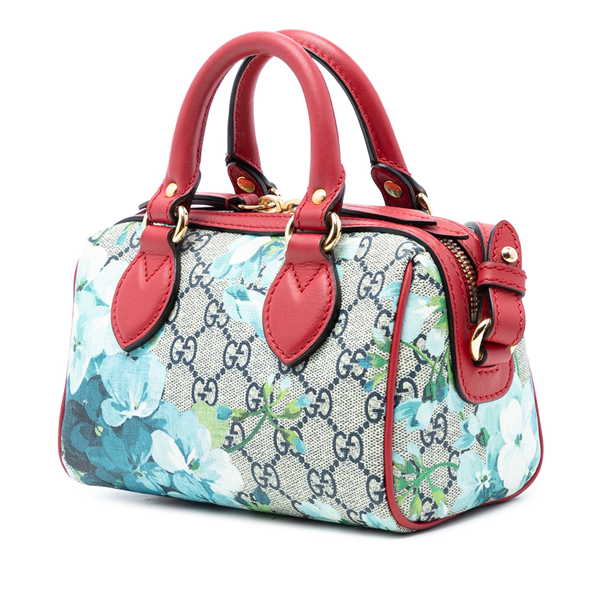 Mini GG Supreme Blooms Boston Bag - Image 2