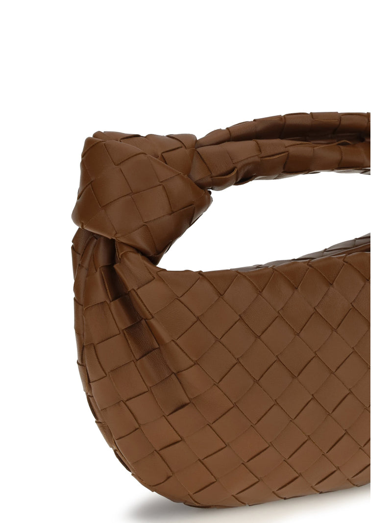 Bottega Veneta Mini Jodie Shoulder Bag — Brown Lamb
