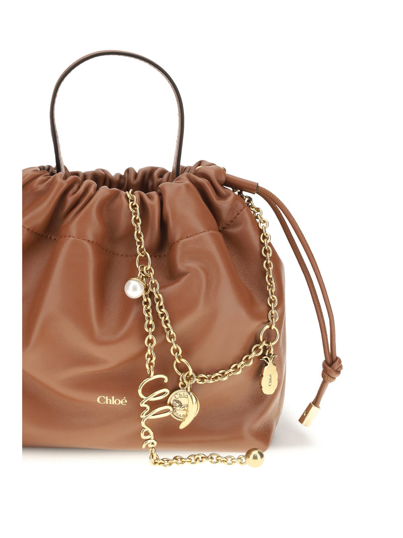 Chloé Icons Shoulder Bag — Brown Lambskin