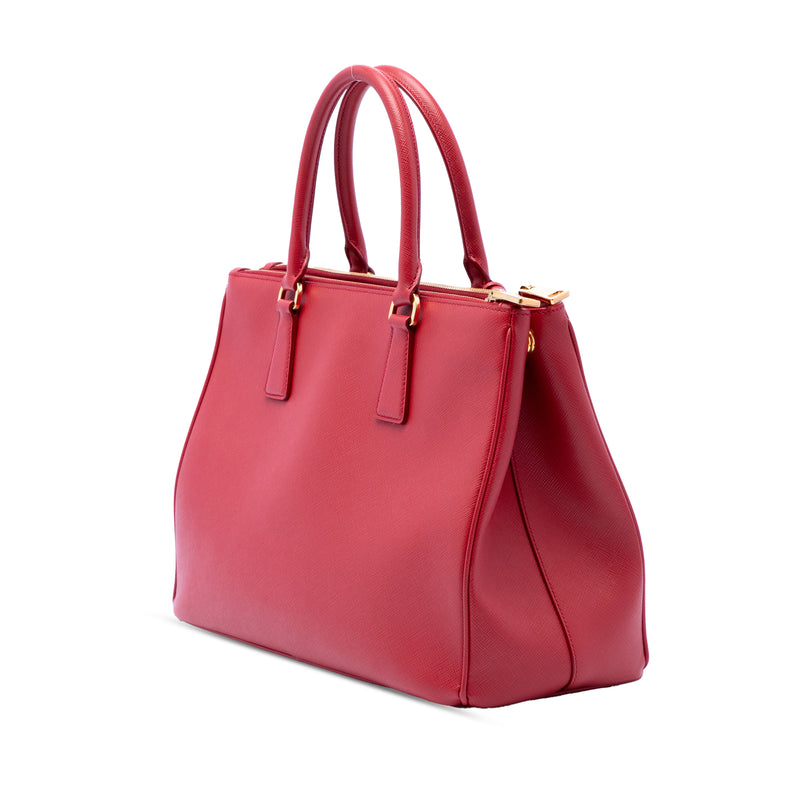 Large Saffiano Lux Galleria Double Zip Tote - Image 2