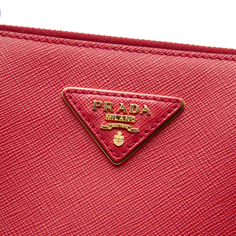 Large Saffiano Lux Galleria Double Zip Tote - Image 5