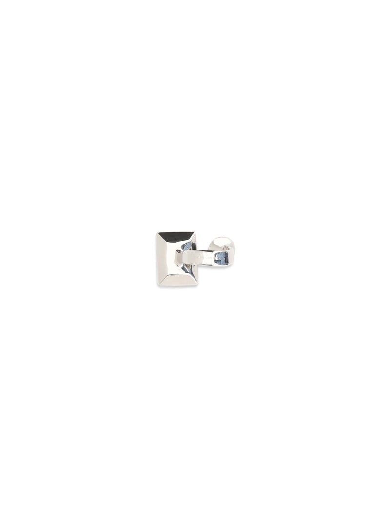 Dries Van Noten Dual-Stone Ring — Black Metal Rings
