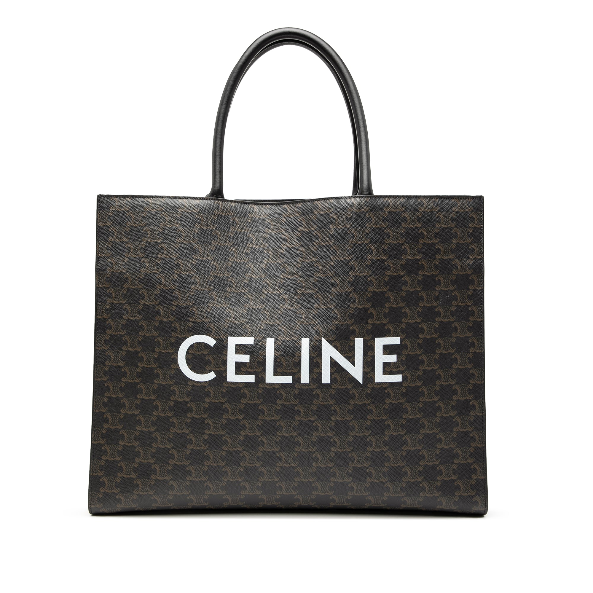 Medium Triomphe Coated Canvas Cabas Horizontal Tote - Image 1