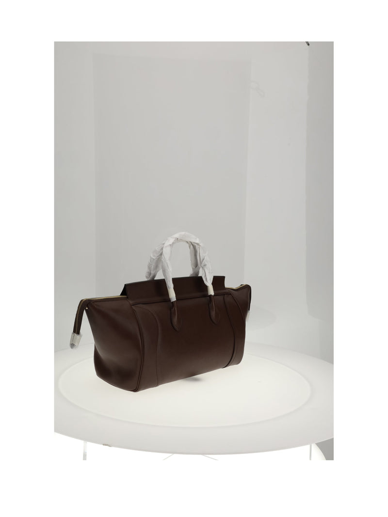 Celine Shoulder Bag — Brown Calf Leather