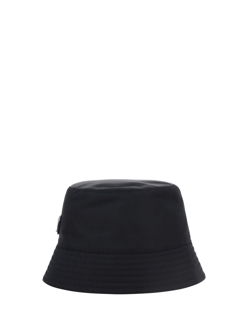 Prada 2hc1372dmi Bucket Hat — Black Polyamide
