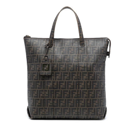 Zucca Coated Canvas Vertical Tote - Image 1