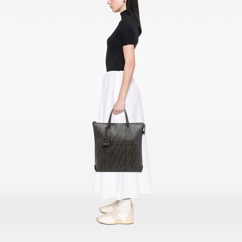 Zucca Coated Canvas Vertical Tote - Image 7