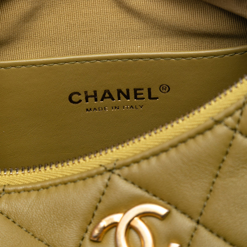 Paris Dakar Quilted Lambskin Mixed Chain Hobo - Image 5