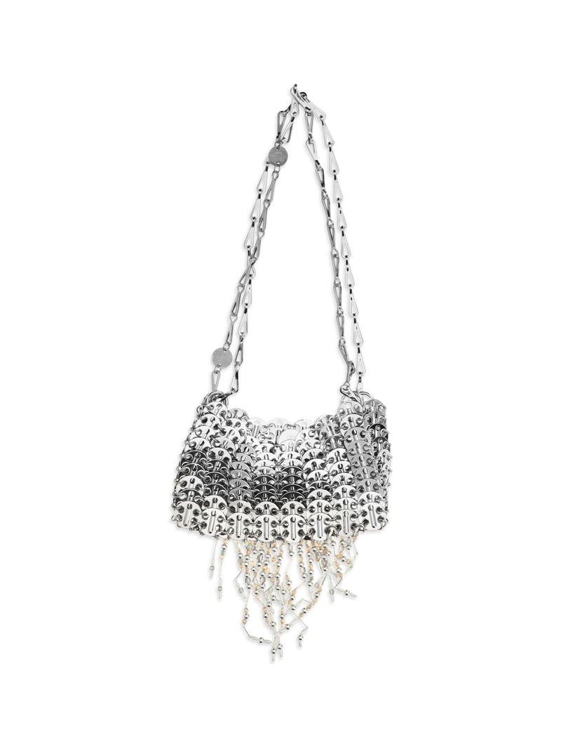 Rabanne Shoulder Bag — Silver Stainless Steel; Brass; Glass