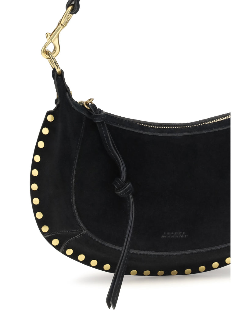 Isabel Marant Shoulder Bag — Black Calf Leather Bos Taurus