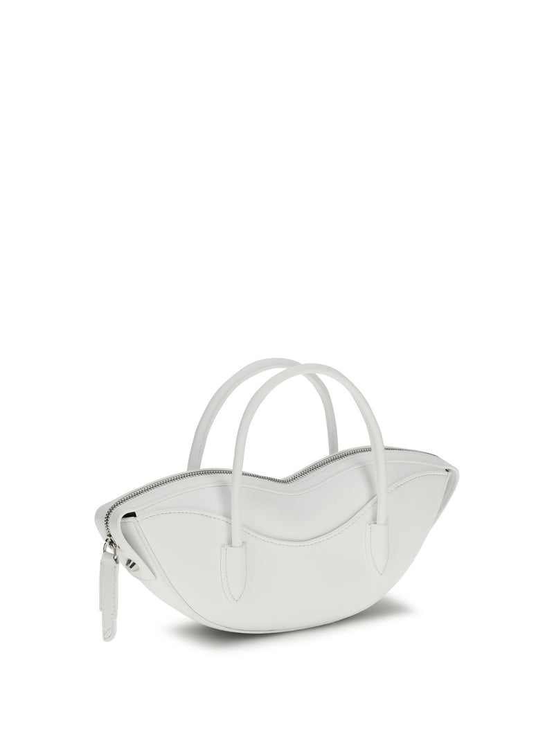 Fiorucci Lips Shoulder Bag — White Calf Leather