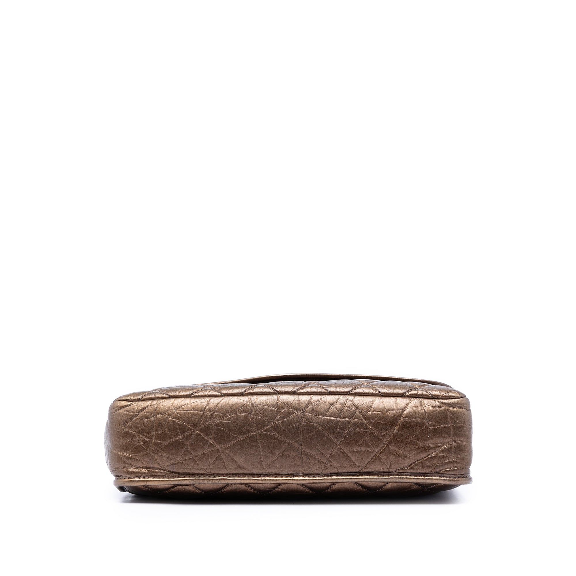 Quilted Metallic Aged Calfskin Vintage Ligne Flap - Image 3