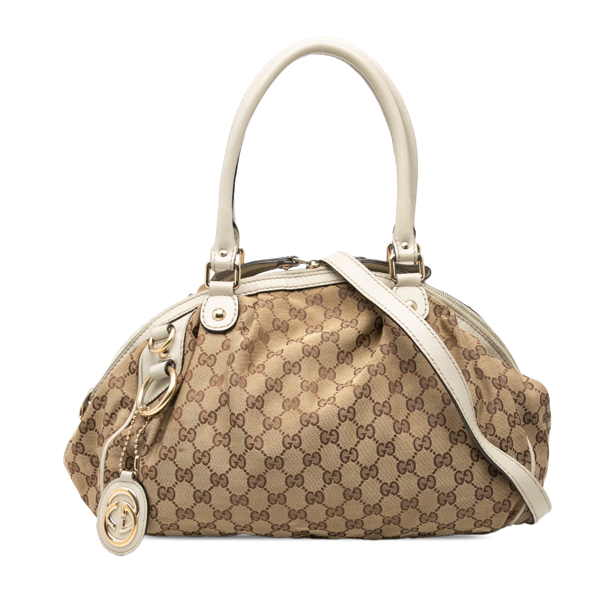 GG Canvas Sukey Satchel - Image 1
