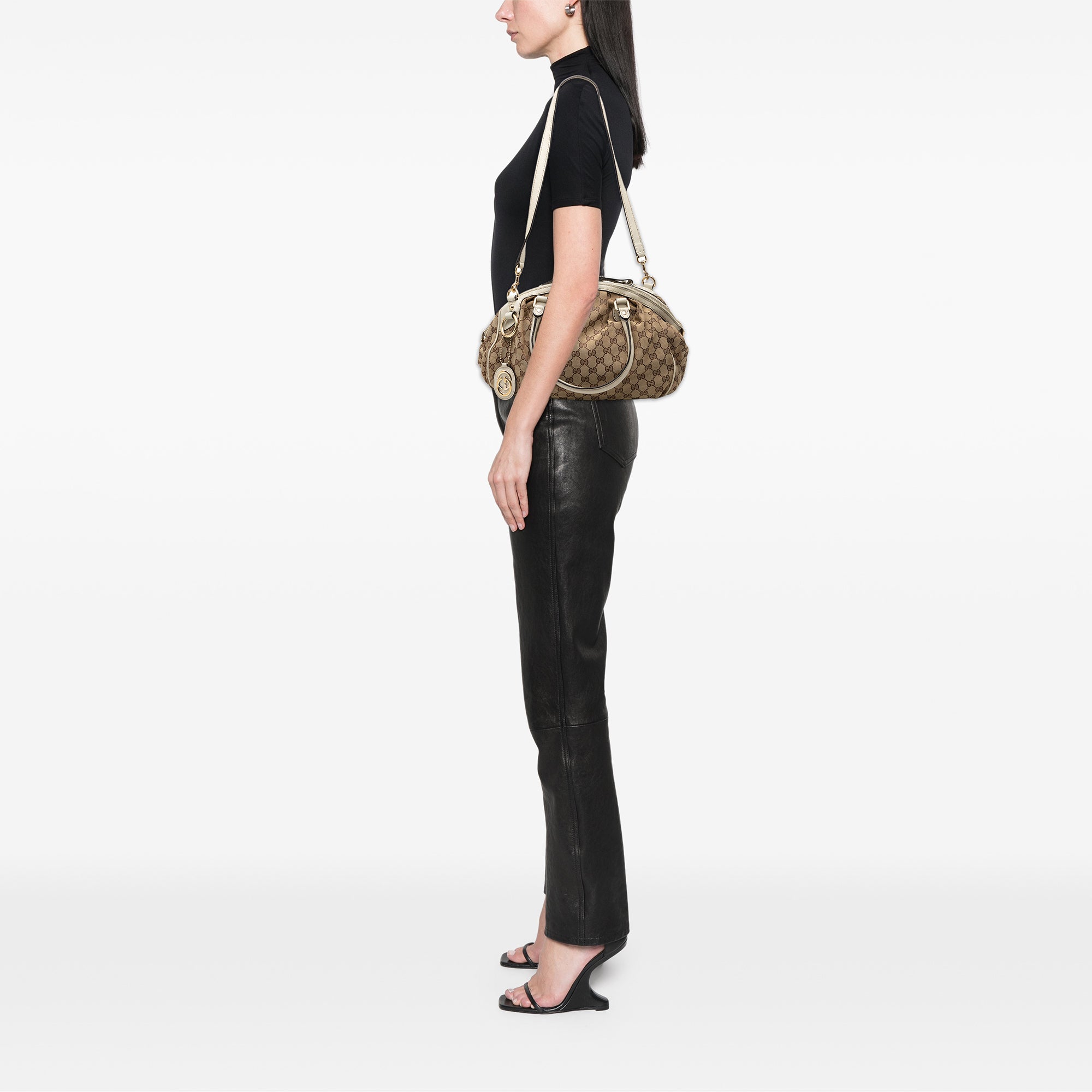 GG Canvas Sukey Satchel - Image 7
